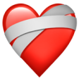 Heart bandaid emoji