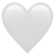 White heart emoji